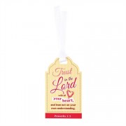 12pk -Bookmark Tag Trust In The Lord Proverbs 3:5 Pack of 12