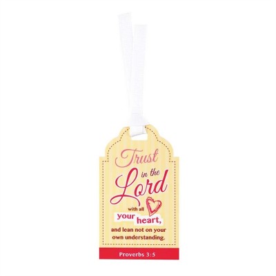 Bookmark Tag Trust In The Lord Proverbs 3:5 Pack of 12 - 603799545815 - BKMTG-102 Bookmark Tag Trust In The Lord Proverbs 3:5 Pack of 12 - 603799545815 - BKMTG-102