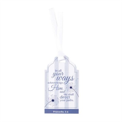 Bookmark Tag In All Your Ways Proverbs 3:6 Pack of 12 - 603799545822 - BKMTG-103 Bookmark Tag In All Your Ways Proverbs 3:6 Pack of 12 - 603799545822 - BKMTG-103