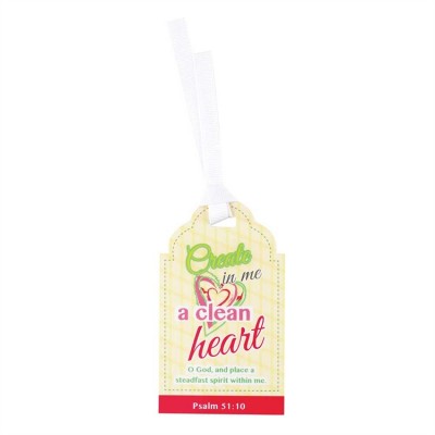 Bookmark Tag Create In Me A Clean Heart Pack of 12 - 603799545846 - BKMTG-105 Bookmark Tag Create In Me A Clean Heart Pack of 12 - 603799545846 - BKMTG-105