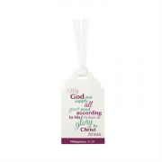 Bookmark Tag My God Shall Supply All Your Needs Pack of 12