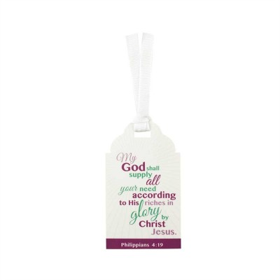 Bookmark Tag My God Shall Supply All Your Needs Pack of 12 - 603799562720 - BKMTG-115 Bookmark Tag My God Shall Supply All Your Needs Pack of 12 - 603799562720 - BKMTG-115