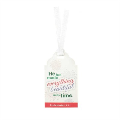 Bookmark Tag He Has Made Everything Beautiful In its Time 12pk - 603799562744 - BKMTG-117