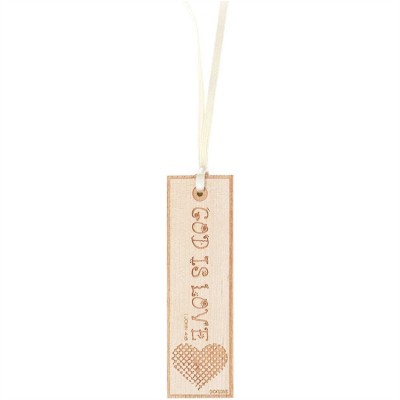 Bookmark Wood God Is Love (Pack of 6) - 603799438827 - BKMW-7000