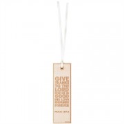 6pk -Bookmark Wood Give Thanks To The Lord (Pack of 6)