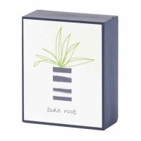 Plaque Tabletop Take Root Mdf 2x3