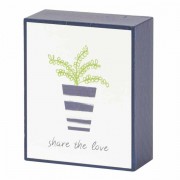 Plaque Tabletop Share The Love Mdf 2x3