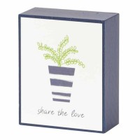 Plaque Tabletop Share The Love Mdf 2x3