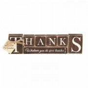 2pk -Plaque Tabletop Thanks-what Ever You Do - (Pack of 2)