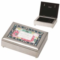 Music box Jlw Blue You Are Beautiful Silver 8x6