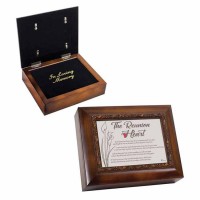Box Urn Reunion Heart Walnut 10x8x3
