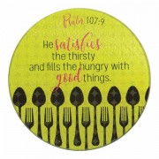 2pk -Cutting Board He Satisfies The Thristy Gls 8 Inches - (Pack of 2)