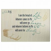 2pk -Cutting Board I Am The Bread Of Life Gls 12x8 - (Pack of 2)