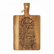 Cutting Board Thank You For Food Wood 8x8