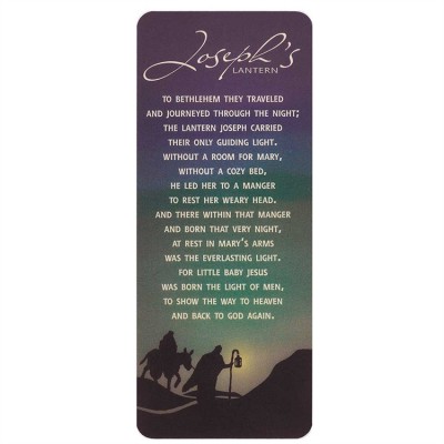 Bookmark Paper/Laminated 2.5 X 7" Joseph s Lantern (Pack of 12) - 603799084284 - CHBKM-8011