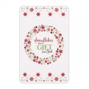12pk -Bookmark Pocket card Snowflakes (Pack of 12)