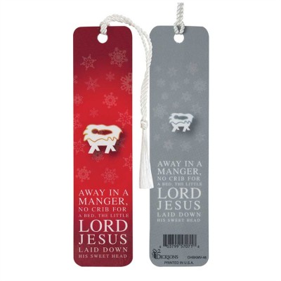 Bookmark/away In A Manger (Pack of 12) - 603799570718 - CHBKMV-48 Bookmark/away In A Manger (Pack of 12) - 603799570718 - CHBKMV-48