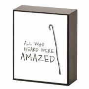 Plaque Tabletop All Who Heard Mdf 2x3