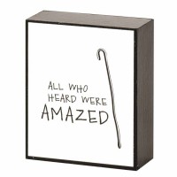 Plaque Tabletop All Who Heard Mdf 2x3 Plaque Tabletop All Who Heard Mdf 2x3