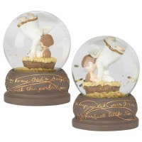 2pk -Waterglobe Resin Mary Knew - (Pack of 2)