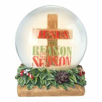 2pk -Waterglobe Resin Jesus Is The - (Pack of 2)
