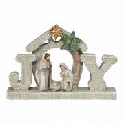 Holy Family With Joy - 4 1/2 Inches H - Figurine - (Pack of 4)