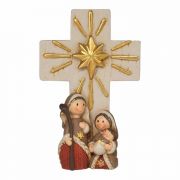 Holy Family With Cross - 4 1/2 Inches H - (Pack of 12)