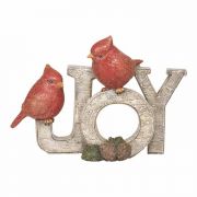 Figurine Joy Red Birds Resin 5 3/4 Inches H