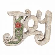 Figurine Joy With Holly Resin 4 3/4 Inches H
