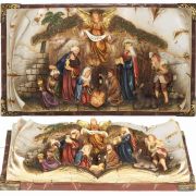 1 Piece Nativity On Book - 7 Inches H