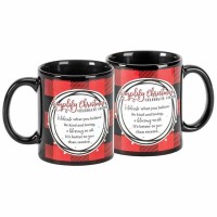 Mug Simplify Christmas Blk Crmic 11 Oz