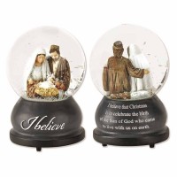Musical Waterglobe Resin I Believe 4.625
