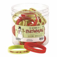 Bracelet Snowman Silicon-tub 7/16 24 Per Tub