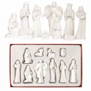 10 Pc Nativity In Box Resin 2.5 Inches H