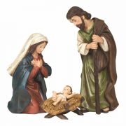 3 Piece Holy Family Resin 11 1/2 Inches H