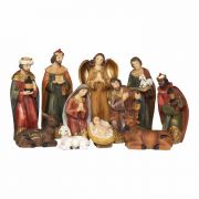 11 Piece Nativity Set - 3 3/4 Inches H