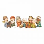 11 Piece Children's Nativity Set - 4 Inches H
