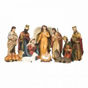 11 Piece Nativity Set Resin 6-1/2 Inches H