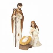 3 Pc Holy Family Resin 11.75 Inches H
