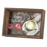 Photo Frame Tabletop Happy Holidays Mdf 4x6