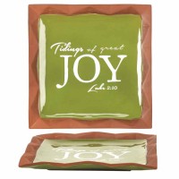 Plate Tidings Joy Ter Cot 9.125 Inches Plate Tidings Joy Ter Cot 9.125 Inches