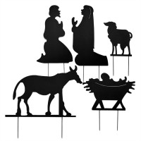 Yard Sign metal-nativity