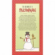 Plaque Stack Snowman Mdf