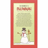 Plaque Stack Snowman Mdf