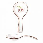 Spoon Rest Tidings Joy Ter Cot 9.25 Inches