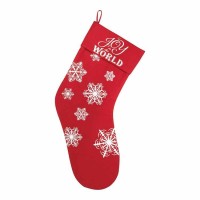 2pk -Stocking Joy To The World Canvas 20 Long - (Pack of 2)