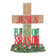 Cross Tabletop Resin Jesus Is The - (Pack of 2)