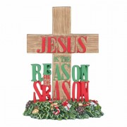 2pk -Cross Tabletop Resin Jesus Is The - (Pack of 2)