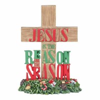 2pk -Cross Tabletop Resin Jesus Is The - (Pack of 2)