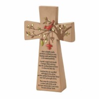Cross Tabletop Cardinal Resin 6 Inches H